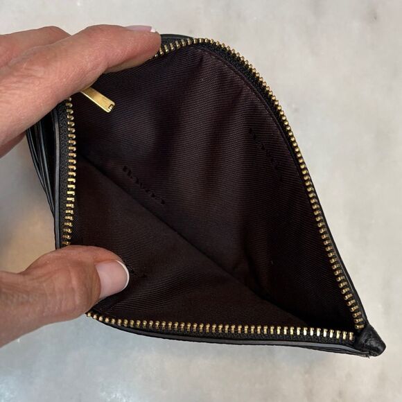 Coach Pebbled Leather Card Holder Pouch Wallet - Picture 15 of 16